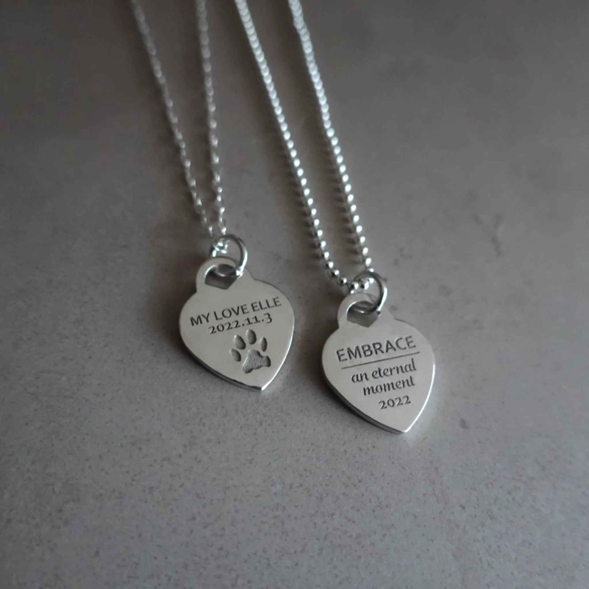 刻印アクセサリー | EMBRACE | Silver925 刻印チャーム "Heart"