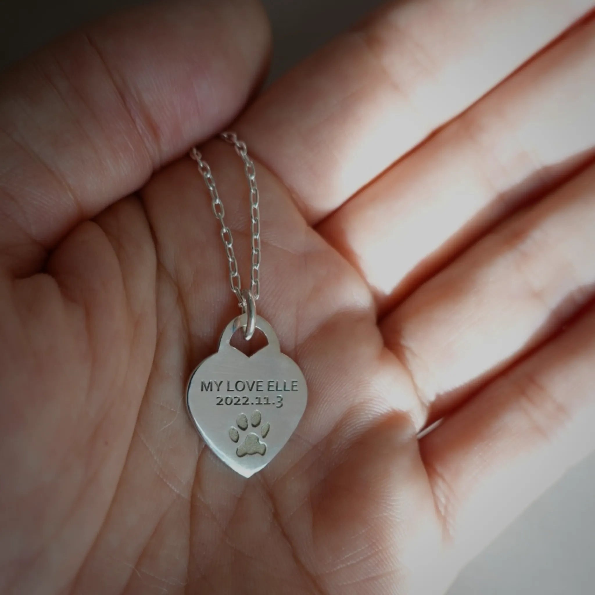 刻印アクセサリー | EMBRACE | Silver925 刻印チャーム "Heart"