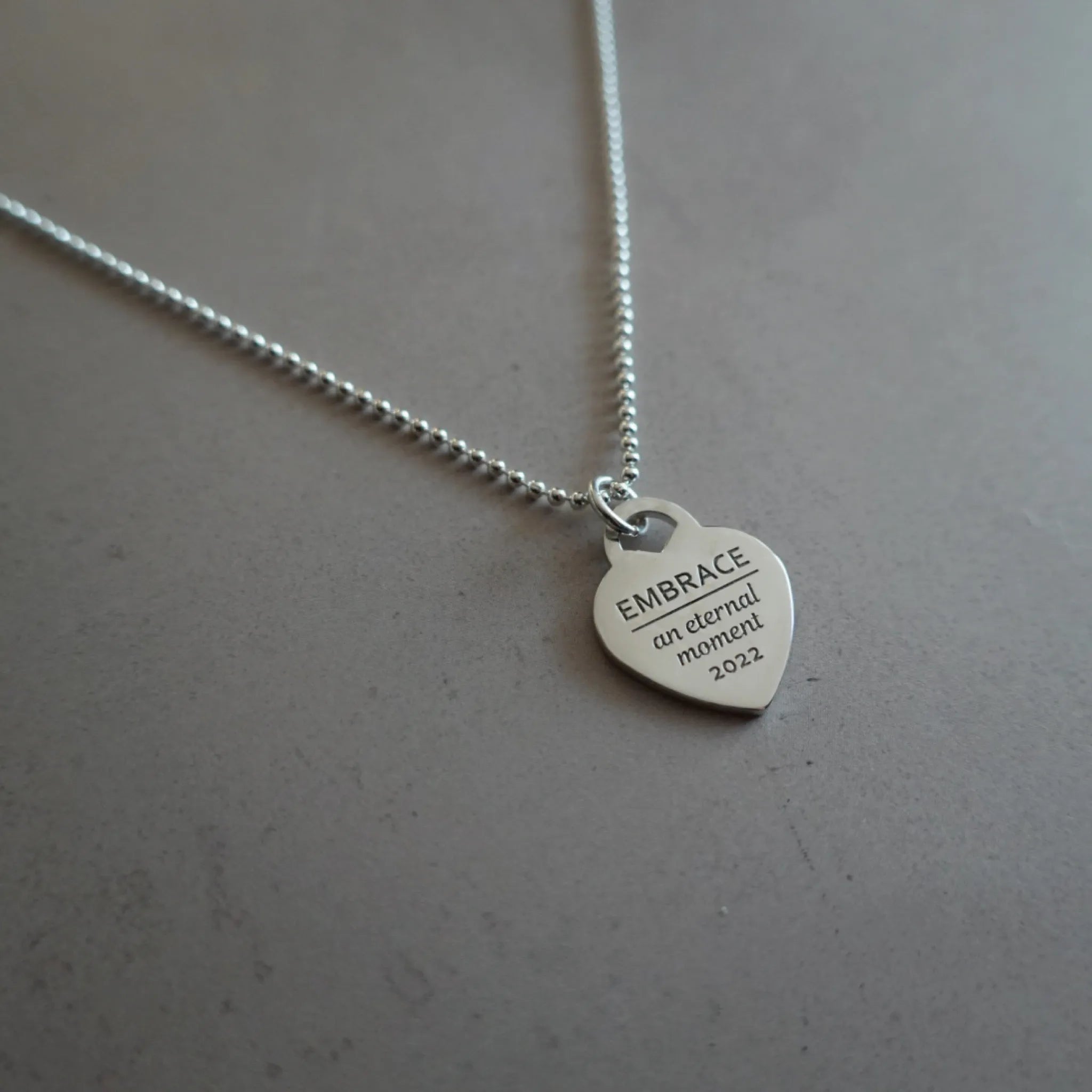 刻印アクセサリー | EMBRACE | Silver925 刻印チャーム "Heart"