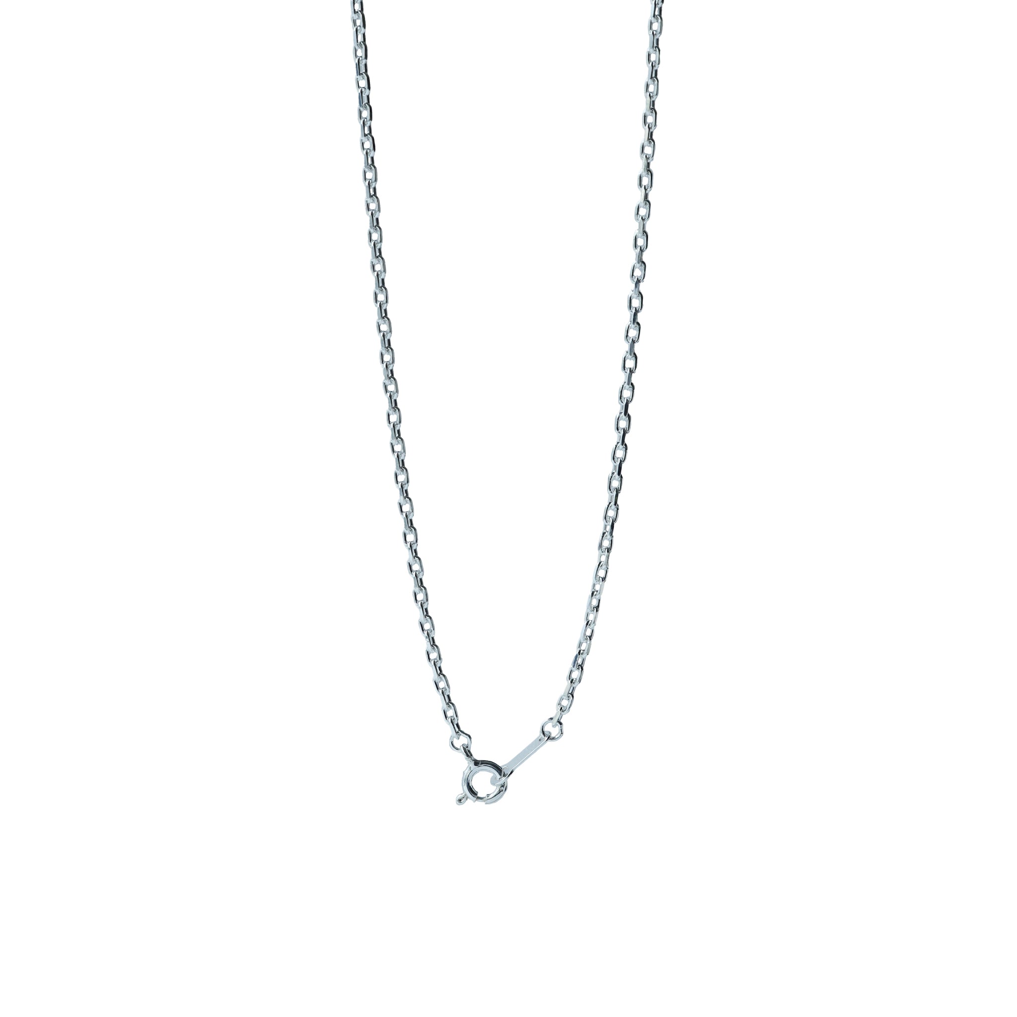 Silver925 カット小豆ロングロングチェーン