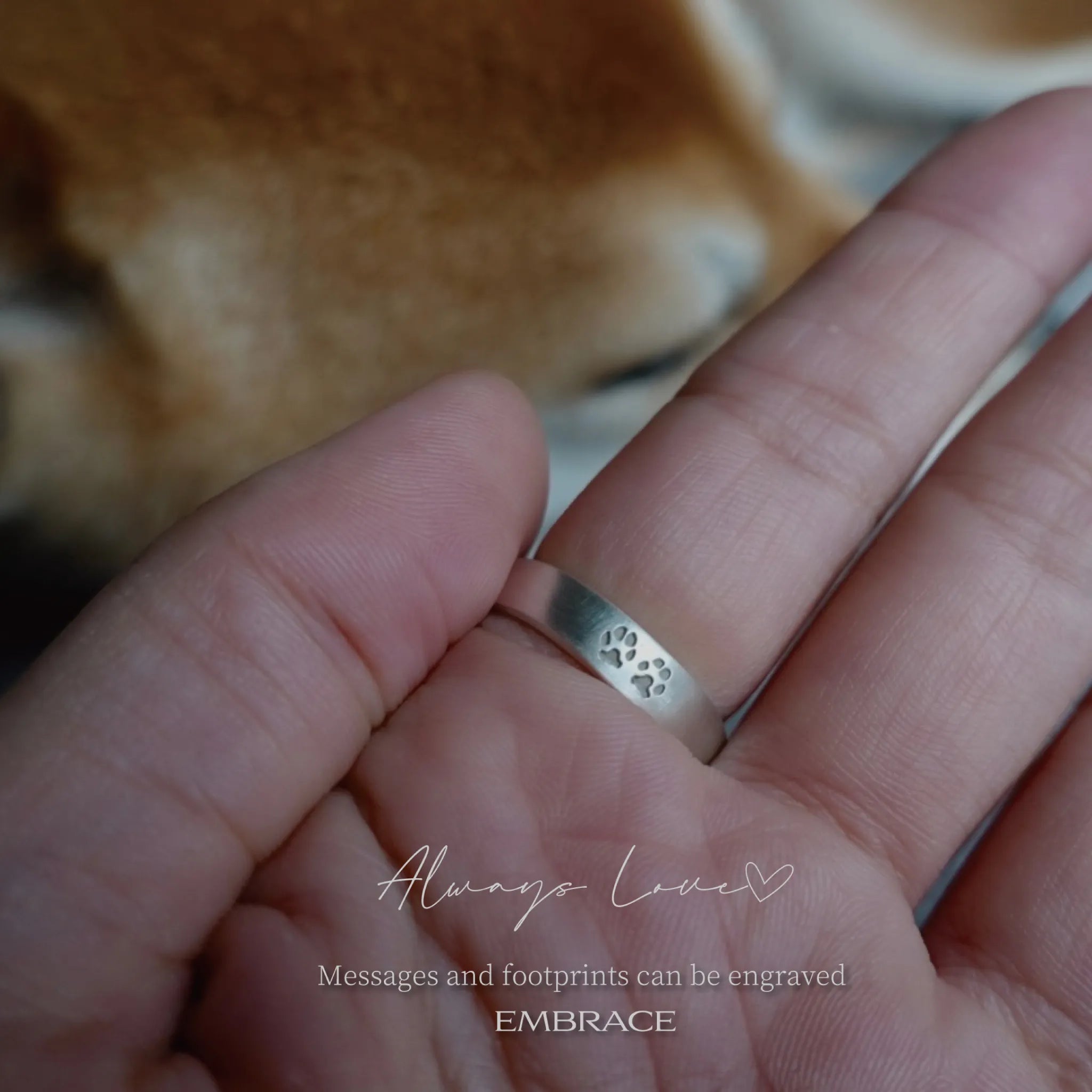 刻印アクセサリー | EMBRACE | Silver925 刻印"FLAT RING"