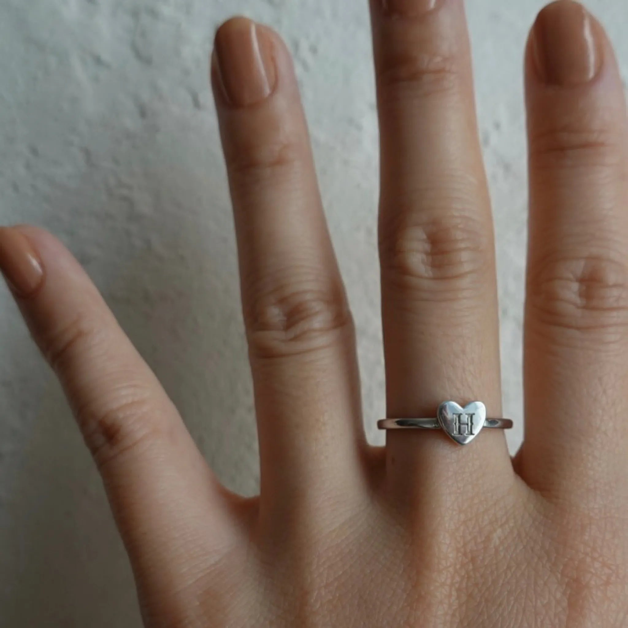刻印アクセサリー | EMBRACE | Silver925 "Heart Ring"