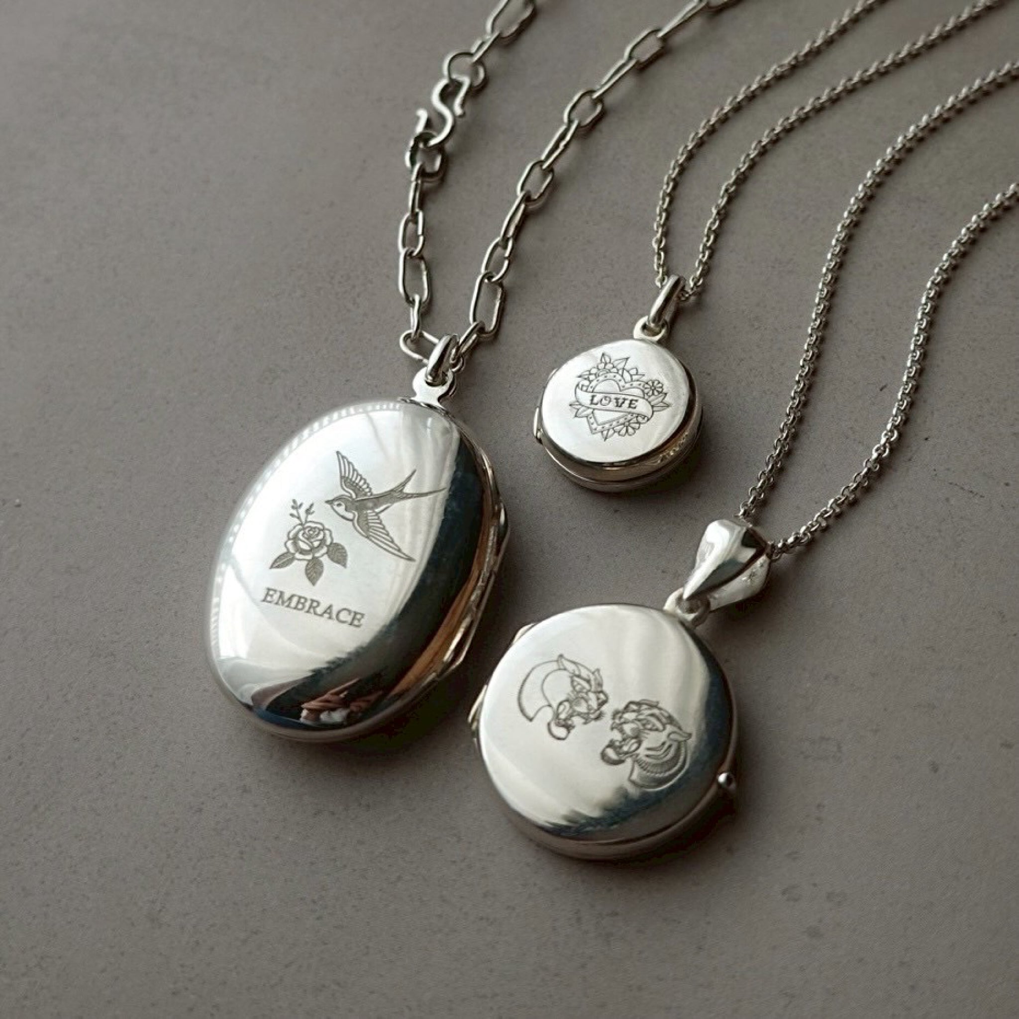 Silver925 ミニサークルロケットペンダント