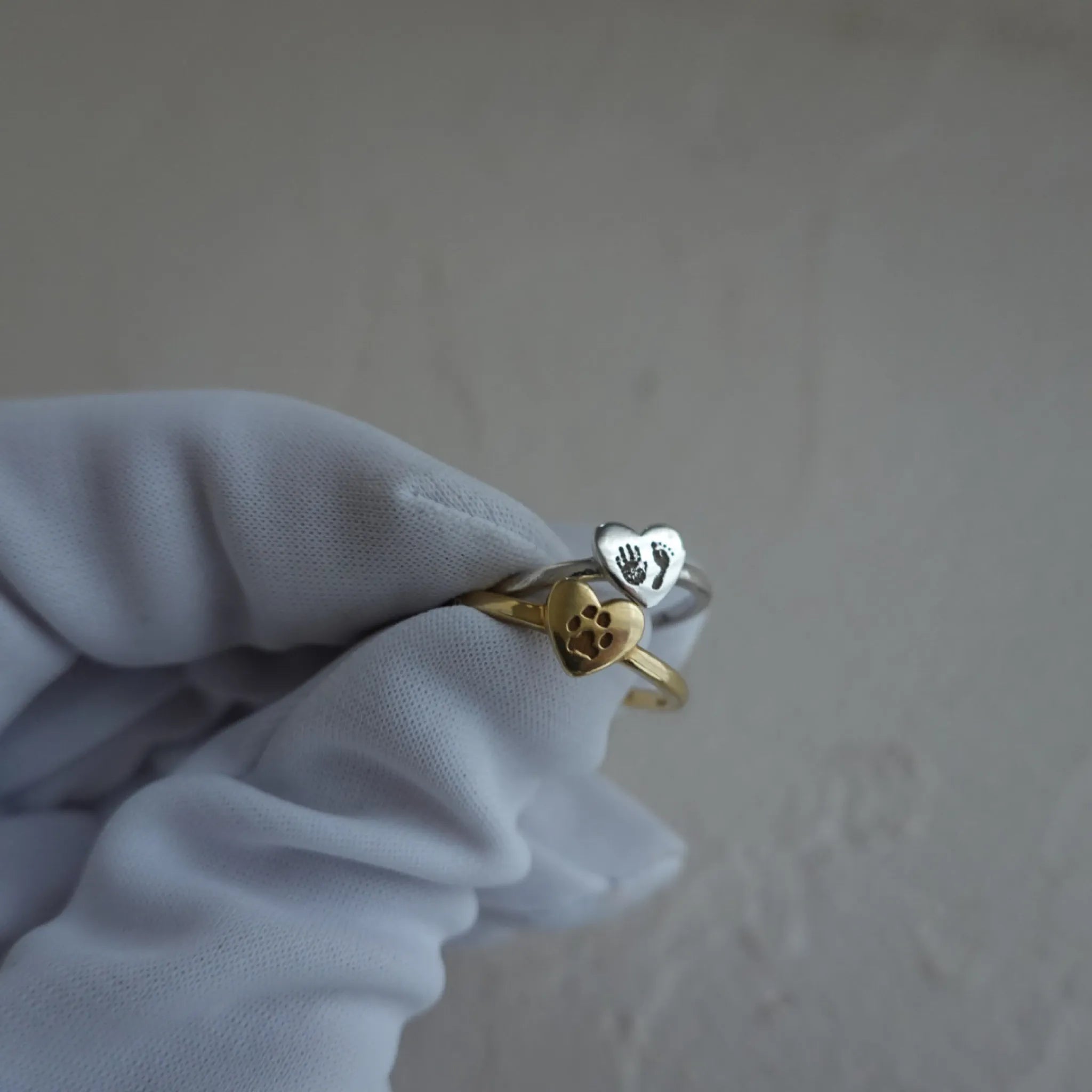 刻印アクセサリー | EMBRACE| K18,K10 刻印 "HEAER RING"