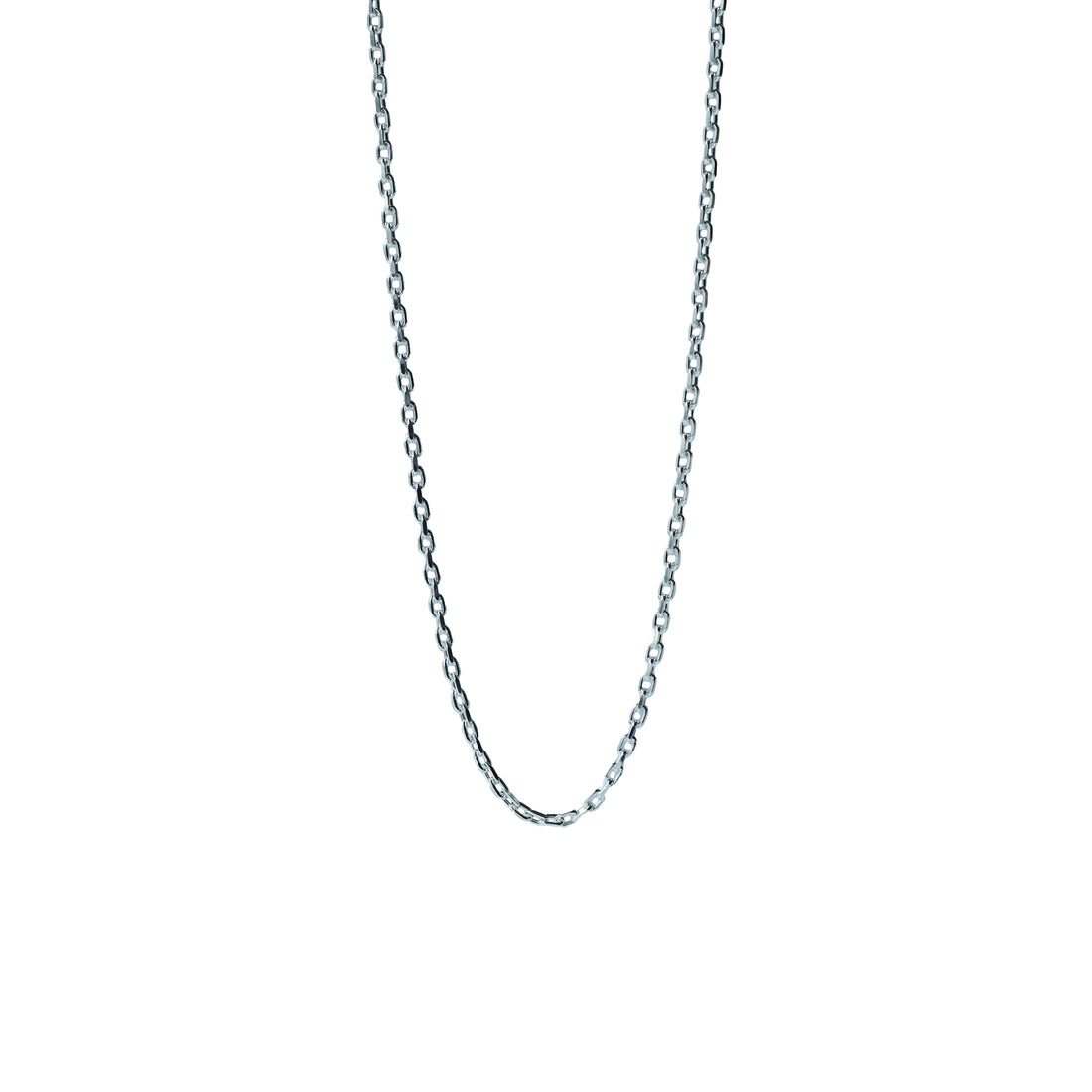 Silver925 カット小豆ロングロングチェーン
