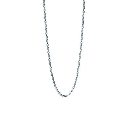 Silver925 カット小豆ロングロングチェーン