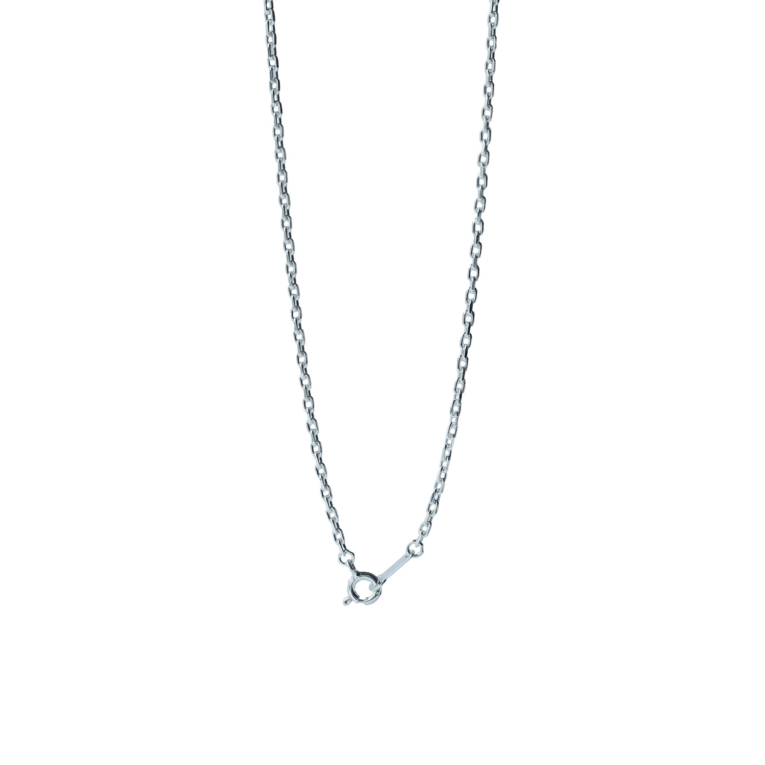Silver925 カット小豆ロングロングチェーン