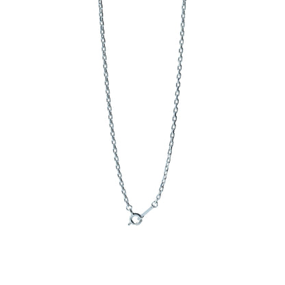 Silver925 カット小豆ロングロングチェーン