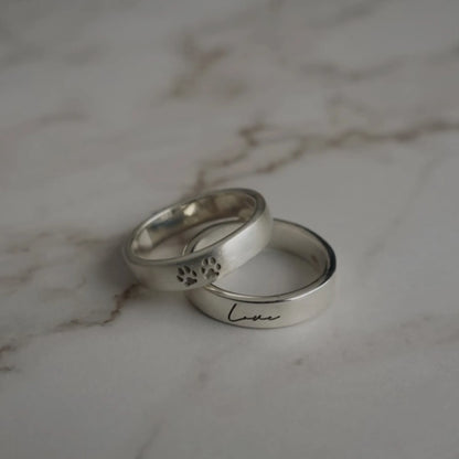 刻印アクセサリー | EMBRACE | Silver925 刻印&quot;FLAT RING&quot;